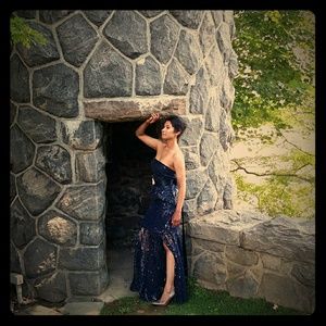 2 piece evening gowm